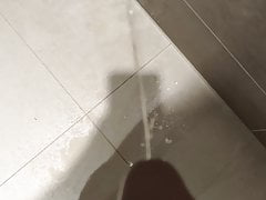 Pissen in Hotel Dusche