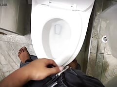 Peeing all over of you dumb faggot