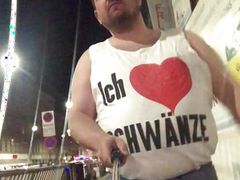 Walk around in public with degrading clothes