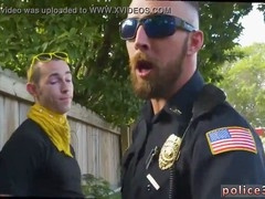 Two daddies take care of a goth twink in a wild gay sex party