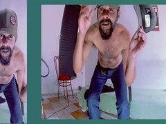 Real-life videos featuring a middle-aged guy with an average build