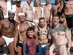 Sexy  men play dirty in group perversions
