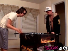 Goth twunk deepthroating XXL gay-for-pay pipe