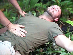 Luke Adams and Colton Grey cope with surviving the jungle