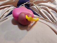 Balloon sounding stuffing..blows Balloon can't take pressure..