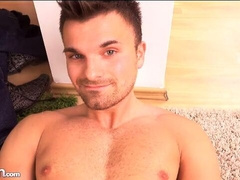 Harri Vakker is strong, sexy, and ready to cum on the floor