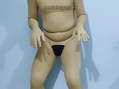 Zentai humananimal monkey man