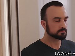 Muscle jock Michael Boston bareback pounded after blowjob