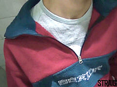 hetero latino blows and gets barebacked in shady douche