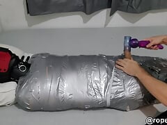 mummified slave gets ruined orgasm