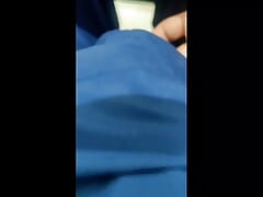 Dick flashing in office