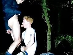 At night in nature