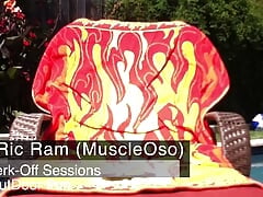 Ric Ram Enjoying a Good Wank Outdoor Poolside Cum Shot