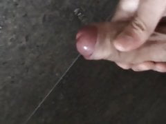 My huge cumshot in slow-motion