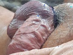 My Oiled Veiny Penis Shooting Cum