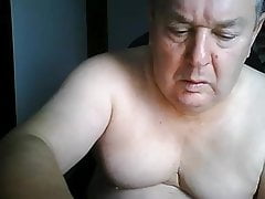 grandpa cum on webcam