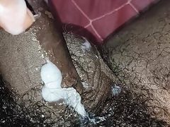 Mastrubation on bedroom sperm spred sperm massage to cock
