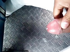 Jerking off at bus