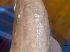 Look at that thick cum on that piece of man meat