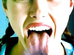 Jessica Biel - Cum Tribute(all over her tongue)