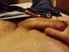 playing with cock and thick head