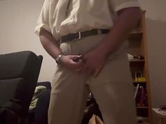 Nerd Anton pushes and spurts sperm hard!