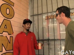 Watch these hot and bisexual dudes go hard with hardcore interracial action