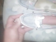 Cum on Shoes - Milf's Flats and Toeprints