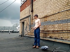 LanaTuls - Lets get nacked on the roof. First outdoor scene.