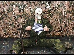 Russian Military Man PUMPS His stomach with A PUMP and Cums in Your FACE!!!
