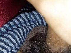 Inside blanket blowjob