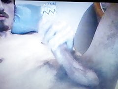 Sexy Latino edges beer can thick huge cut massive dick