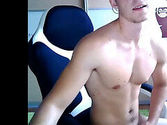 lad masturbates off and jizm