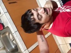 Str8-horny Model with His Cock Out Wants Me to Suck It