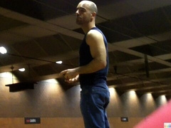 Good guy Adam Russo doing something in an elevator