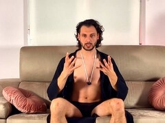 Abstinence cum, hand-job, gay amateur