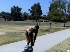 Public nudity after a crazy gay prank with two hotties