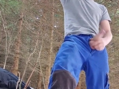 Outdoor in the winter forest