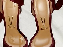 cumming in sandal