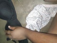 Morning mastrubation with  bhabi panty and black bra