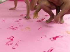 Drew Brody and Louis Marco fuck each other in the paint