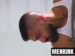 Hot Adam Ramzi taken down and edged by Lukas Tyler and Sebastian Keys