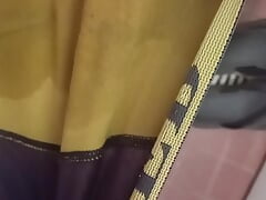Husband Shows Dirty Panties Full of Potent Cum