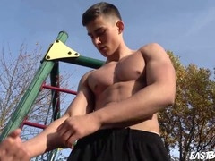 Emilion Reynolds shows off his hot teenage bod