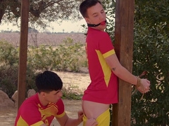 Guys who play soccer end up BDSM fucking each other