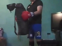 Jesus en boxer jalandose el pene avienta semen #8
