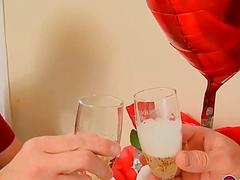 Jock analpounded after romantic dinner