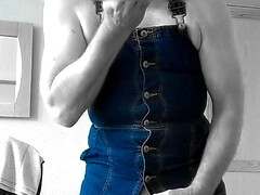 Slow motion pinafore dress