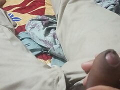 Masturbation in the bed