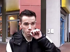 Skinny hottie gets fucked in the ass and takes a facial